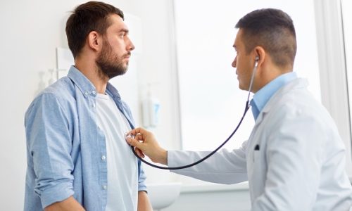 Medicine,,Healthcare,And,People,Concept,-,Doctor,With,Stethoscope,Checking